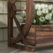 Outdoor Garden Planter Wooden Wagon Wheel Design for Flowers and Veggies